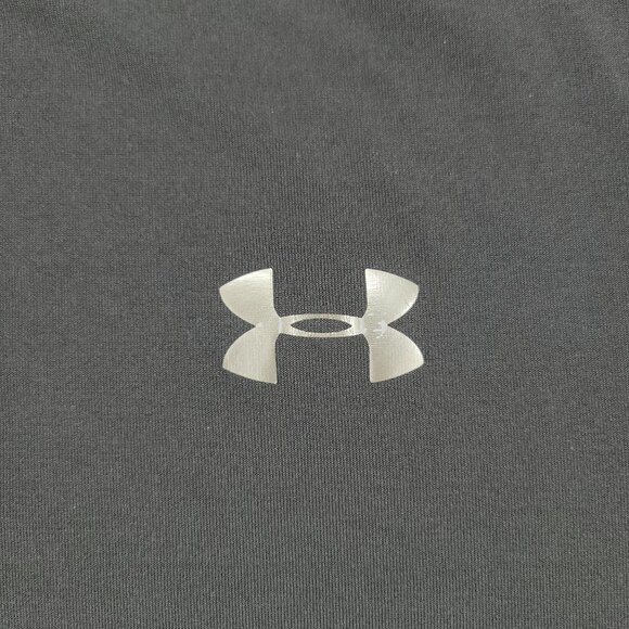 Under Armour Shirt Men Medium Gray HeatGear Logo Graphic Tee Short Sleeve Adult - Picture 2 of 14